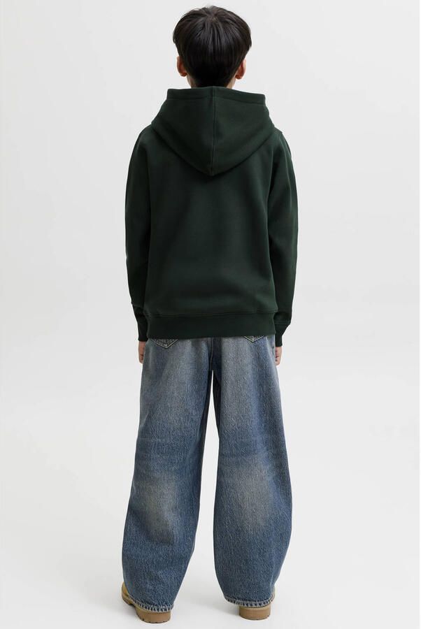 JACK & JONES JUNIOR hoodie donkergroen - Foto 3