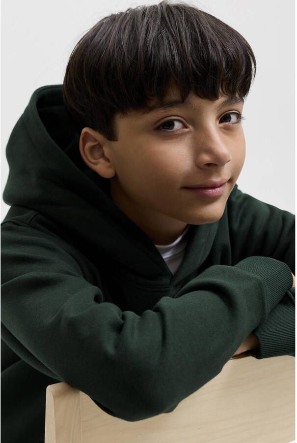 JACK & JONES JUNIOR hoodie donkergroen - Foto 2