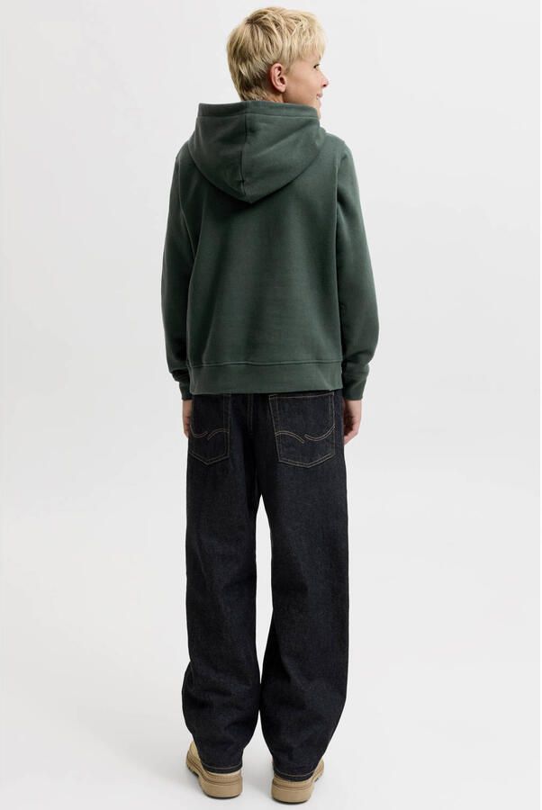 JACK & JONES JUNIOR hoodie donkergroen Sweater Tekst - Foto 2