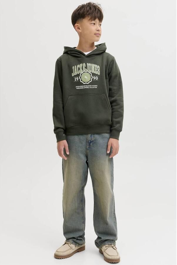 JACK & JONES JUNIOR hoodie donkergroen Sweater Logo - Foto 2