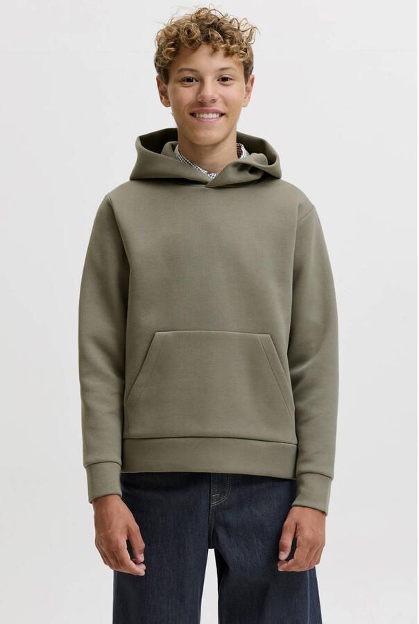 JACK & JONES JUNIOR hoodie grijsgroen
