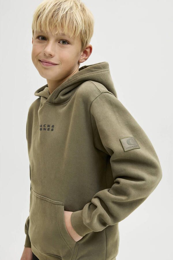 Jack & Jones Junior Hoodie JCOPOINT SWEAT BADGE HOOD JNR