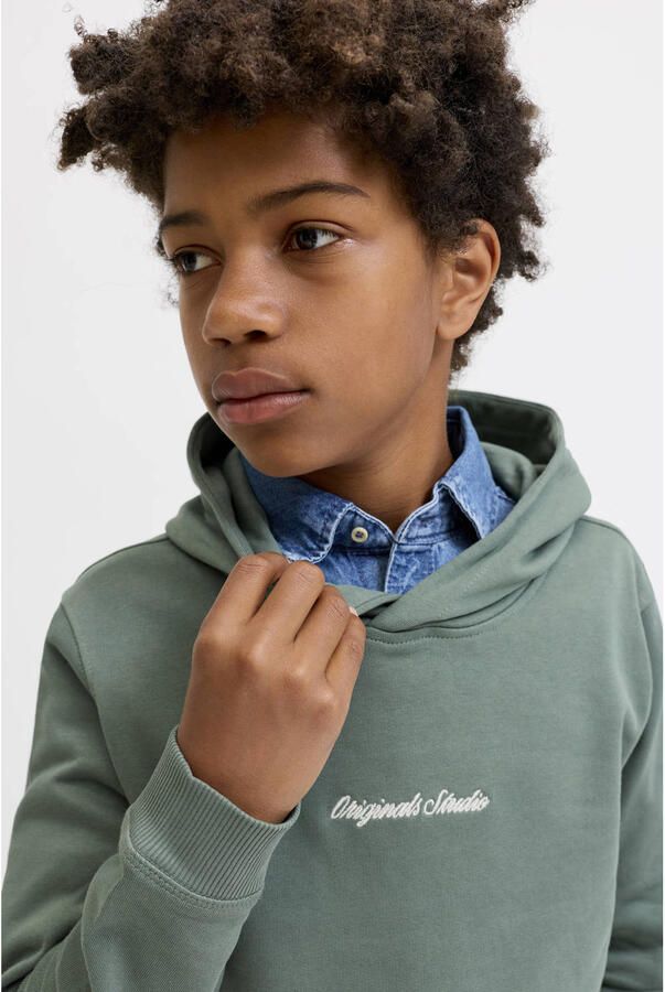 JACK & JONES JUNIOR hoodie groen - Foto 2