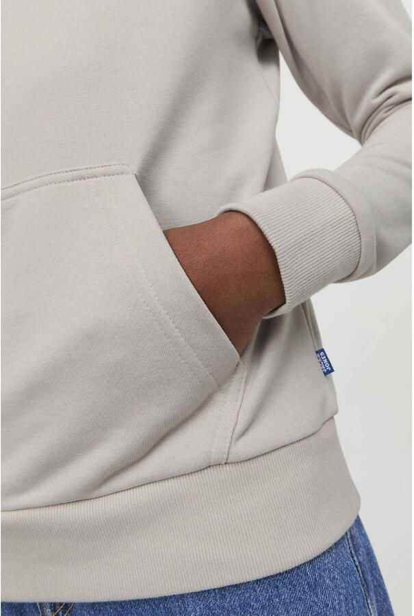 Jack & jones JUNIOR hoodie JJEBRADLEY ecru Sweater Effen 152