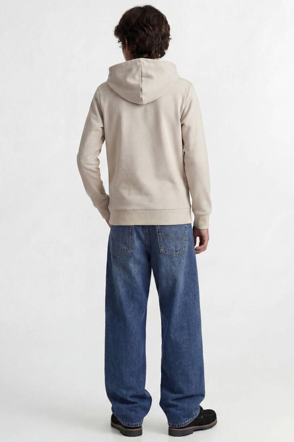 Jack & jones JUNIOR hoodie JJEBRADLEY ecru Sweater Effen 164 - Foto 3