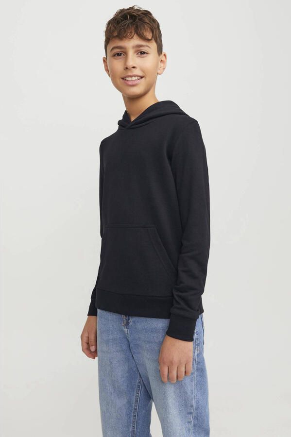 Jack & jones JUNIOR hoodie JJEBRADLEY zwart Sweater Effen 164 - Foto 2