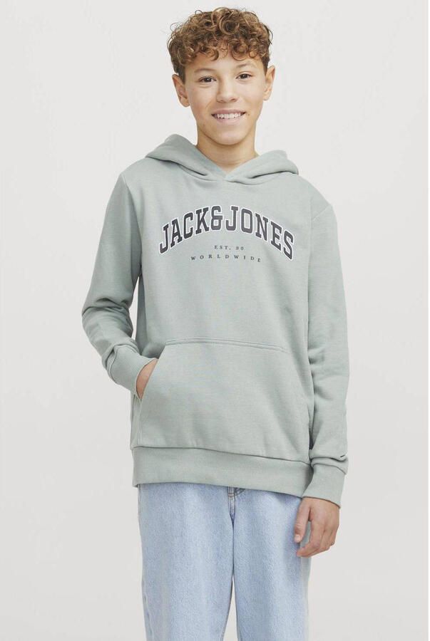 Jack & Jones Junior Hoodie JJECALEB VARSITY SWEAT HOOD NOOS JNR - Foto 2