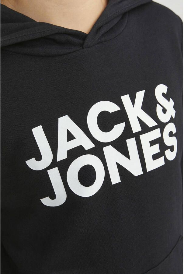 Jack & Jones Junior Hoodie JJECORP met print kangoeroezak onderhoudsvriendelijk