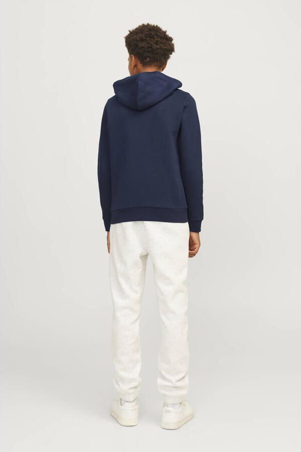 Jack & Jones Junior Hoodie JJECORP met print kangoeroezak onderhoudsvriendelijk - Foto 3