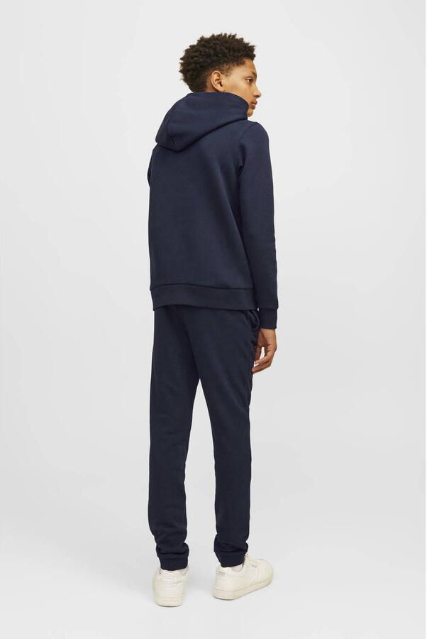 Jack & jones JUNIOR hoodie JJELOGO met logo donkerblauw Sweater Logo 128 - Foto 2