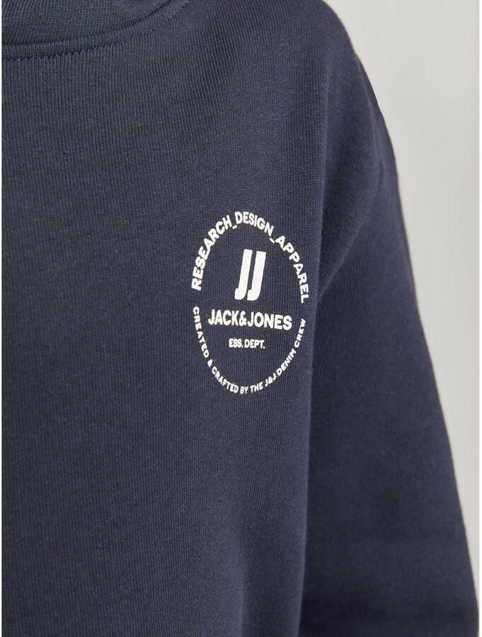 Jack & jones JUNIOR hoodie JJESWIFT met printopdruk donkerblauw Sweater 128 - Foto 3