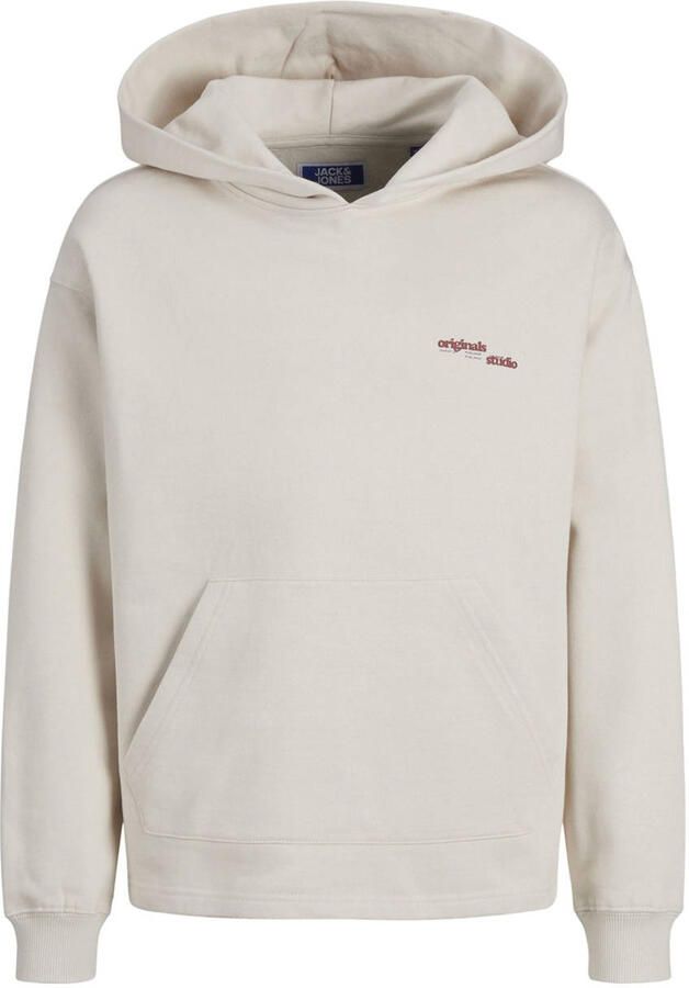 JACK & JONES JUNIOR hoodie JORGREENPOINT met backprint ecru - Foto 2
