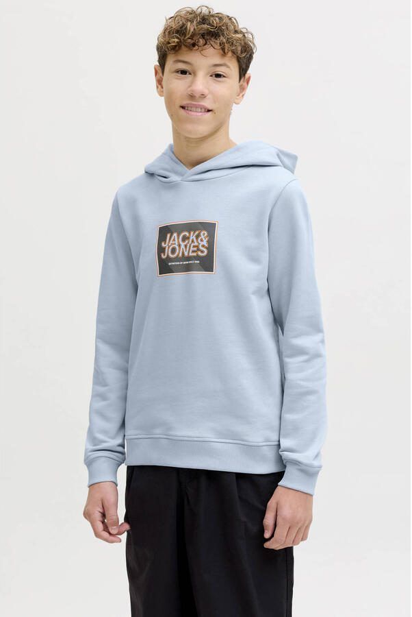JACK & JONES JUNIOR hoodie lichtblauw