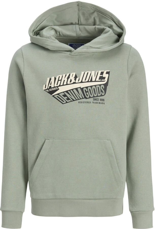 JACK & JONES JUNIOR hoodie lichtgroen - Foto 3