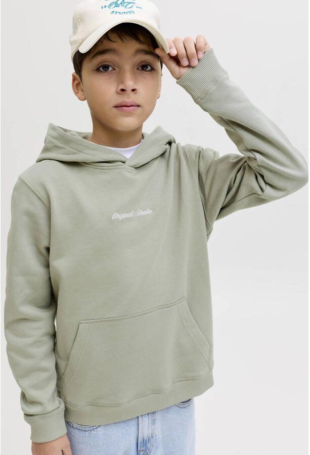 JACK & JONES JUNIOR hoodie lichtgroen - Foto 3