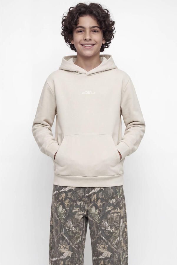 JACK & JONES JUNIOR hoodie met backprint beige - Foto 2