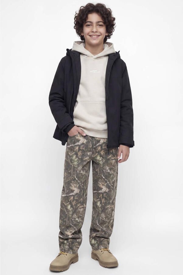 JACK & JONES JUNIOR hoodie met backprint beige - Foto 3