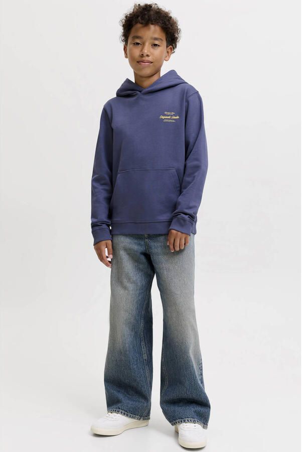 JACK & JONES JUNIOR hoodie met backprint blauw - Foto 2