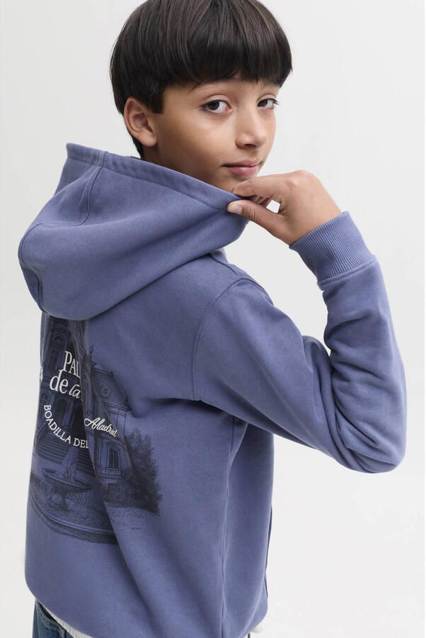 JACK & JONES JUNIOR hoodie met backprint blauw - Foto 2