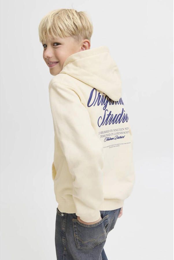 Jack & jones Hoodie met labelprint en kangoeroezak - Foto 2