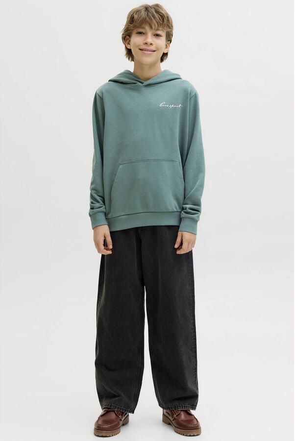 JACK & JONES JUNIOR hoodie met backprint groen - Foto 2