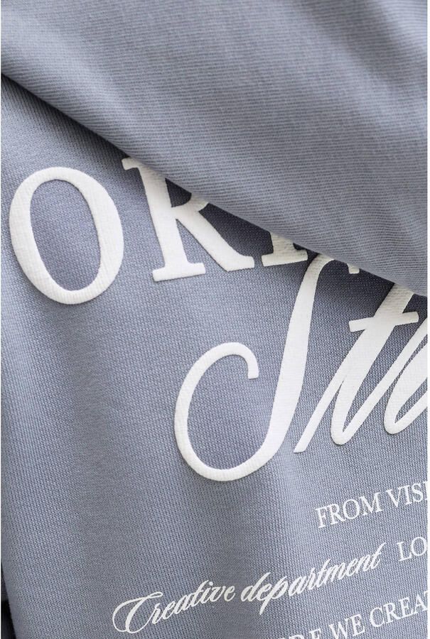 JACK & JONES JUNIOR hoodie met backprint lichtblauw - Foto 2