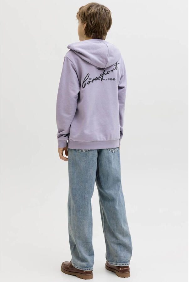 JACK & JONES JUNIOR hoodie met backprint lila - Foto 3
