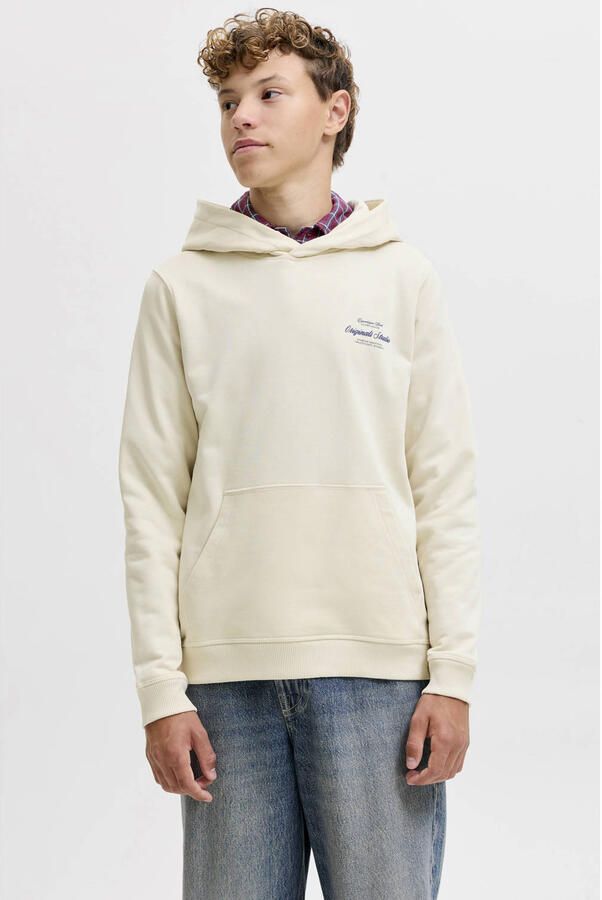 JACK & JONES JUNIOR hoodie met backprint offwhite - Foto 2