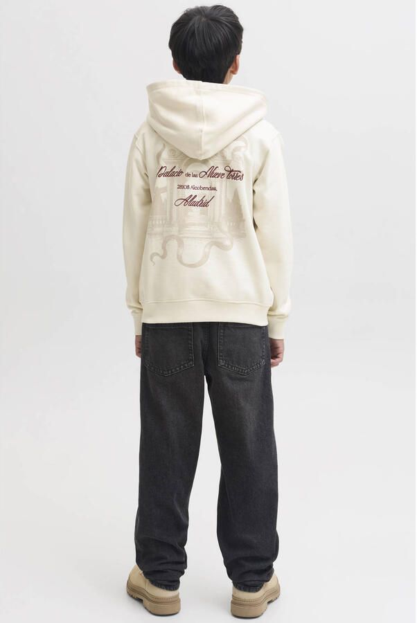 JACK & JONES JUNIOR hoodie met backprint wit - Foto 2
