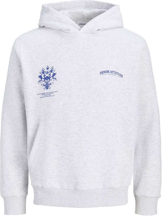 JACK & JONES JUNIOR hoodie met backprint wit - Foto 1