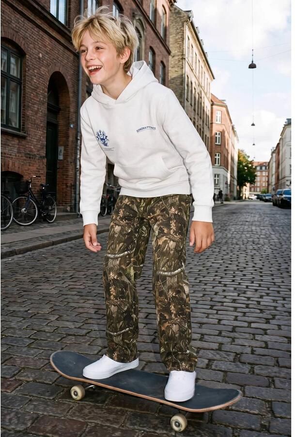 JACK & JONES JUNIOR hoodie met backprint wit Sweater Backprint - Foto 2
