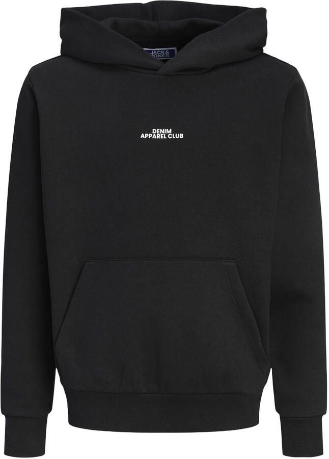 JACK & JONES JUNIOR hoodie met backprint zwart