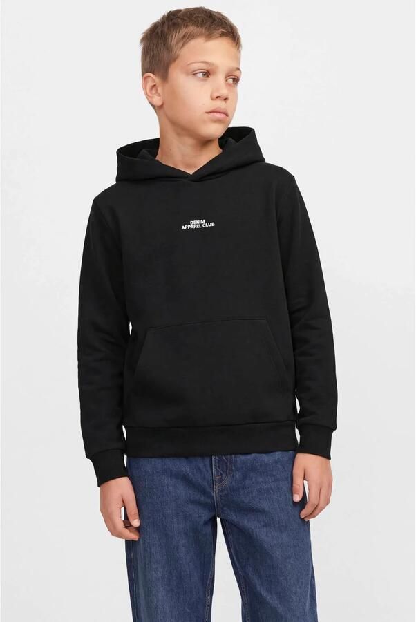 JACK & JONES JUNIOR hoodie met backprint zwart Sweater Backprint - Foto 2