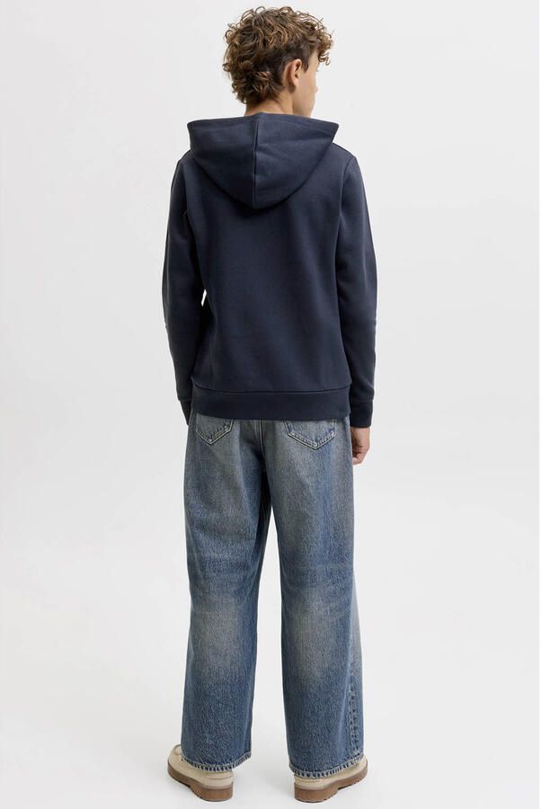JACK & JONES JUNIOR hoodie met logo donkerblauw Sweater Logo - Foto 3