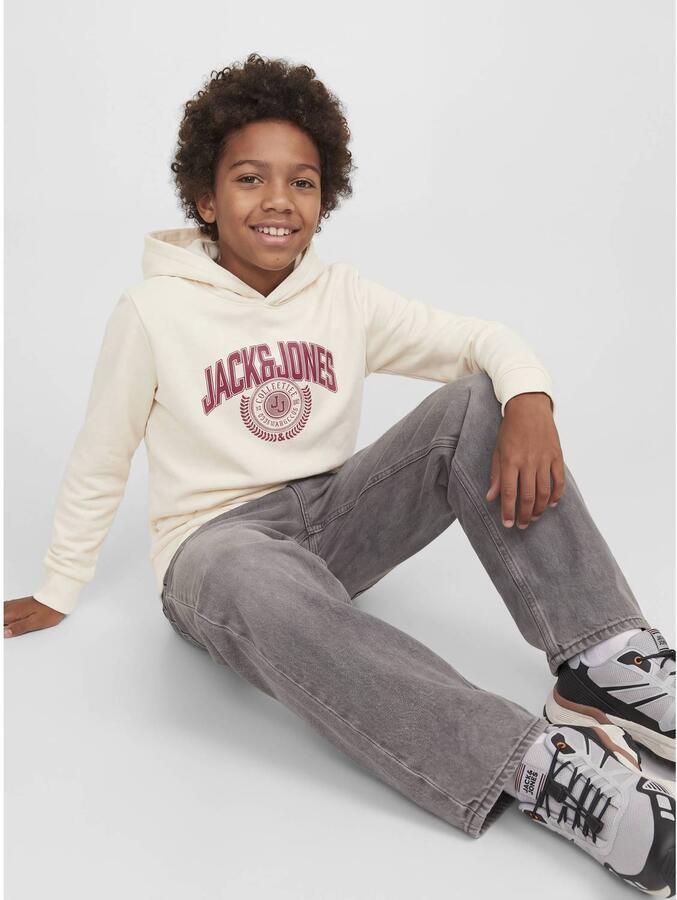 JACK & JONES JUNIOR hoodie met logo ecru Sweater Logo - Foto 2