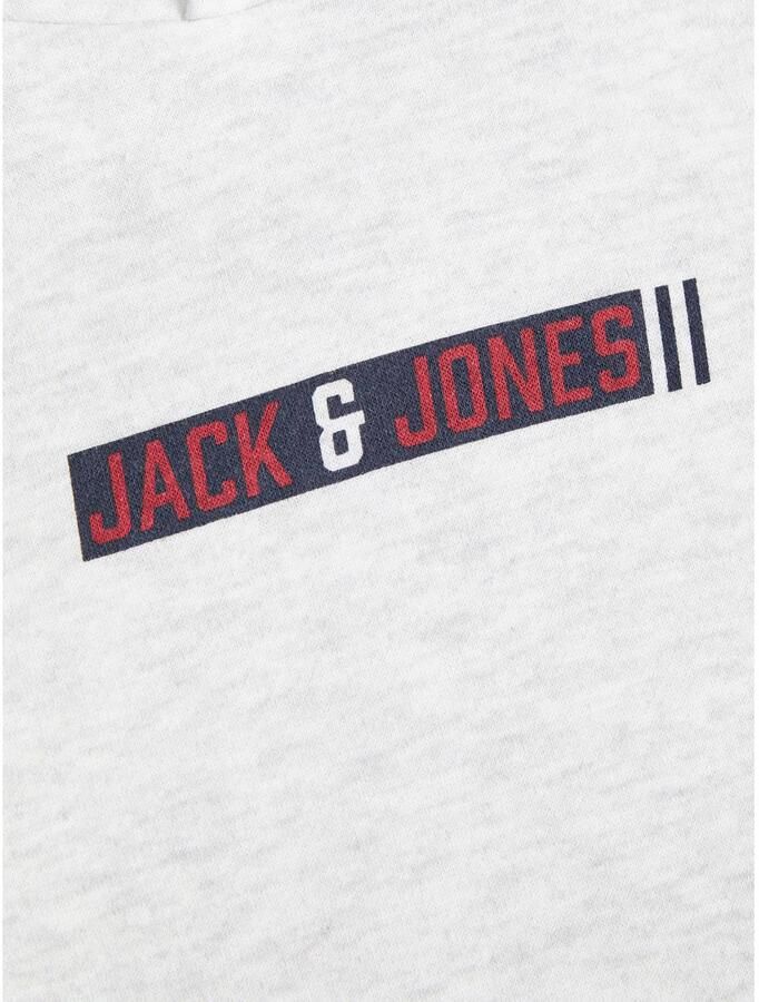 JACK & JONES JUNIOR hoodie met logo wit - Foto 2