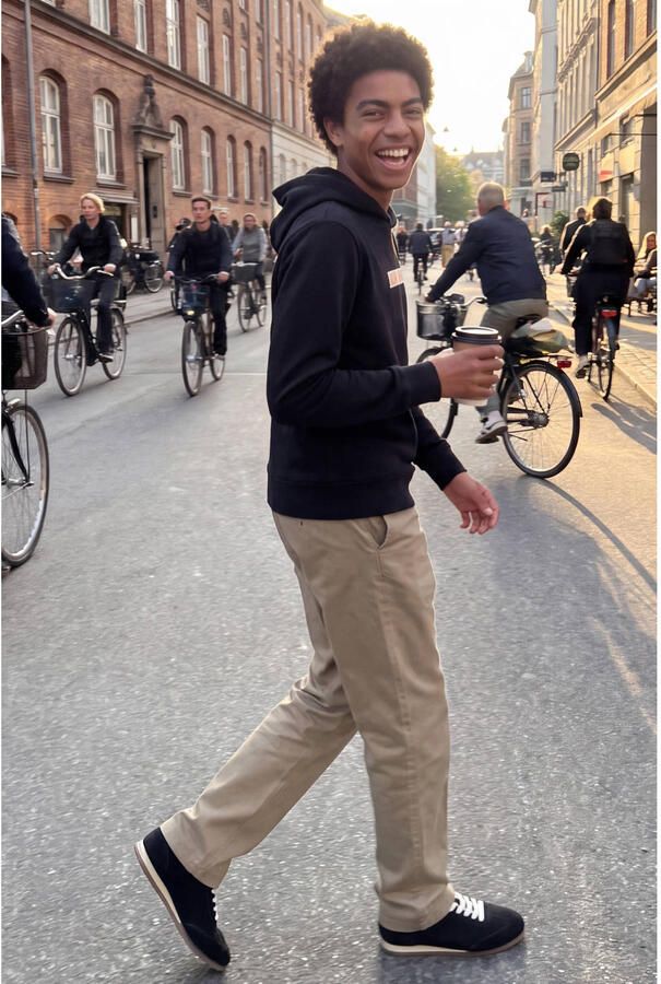 JACK & JONES JUNIOR hoodie met logo zwart - Foto 3