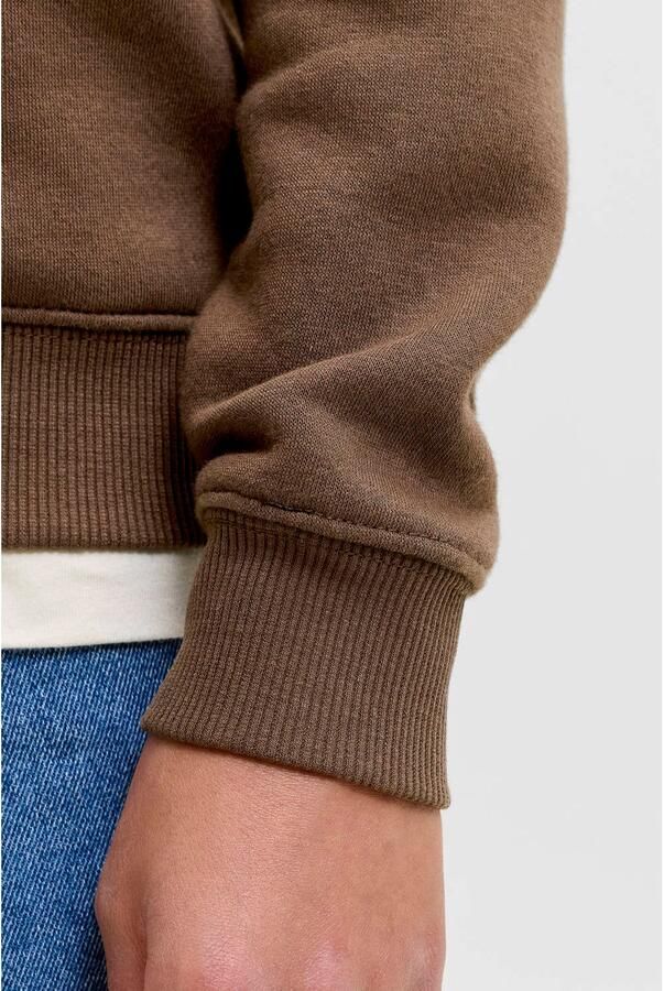 JACK & JONES JUNIOR hoodie met print bruin - Foto 3
