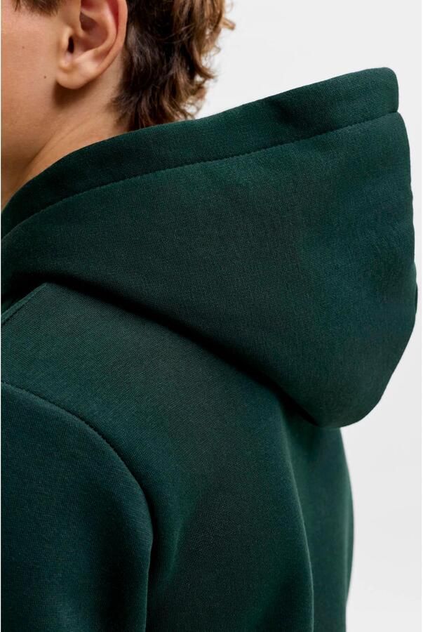JACK & JONES JUNIOR hoodie met print donkergroen - Foto 2