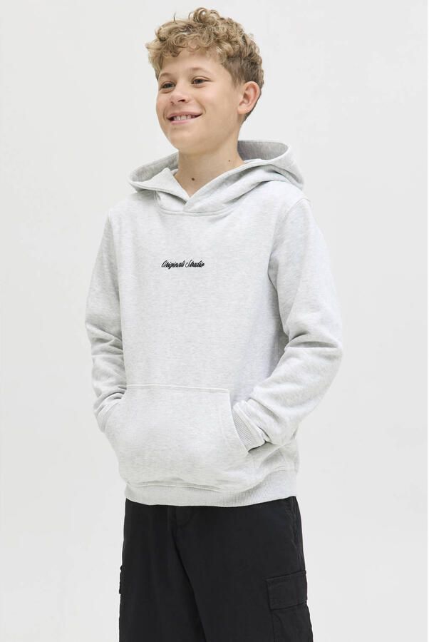 Jack & jones Hoodie met labelstitching en kangoeroezak - Foto 2
