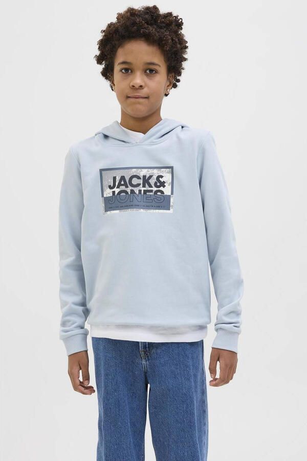 Jack & Jones Junior Hoodie JCOLOGAN SS24 PRINT SWEAT HOOD SN JNR - Foto 2