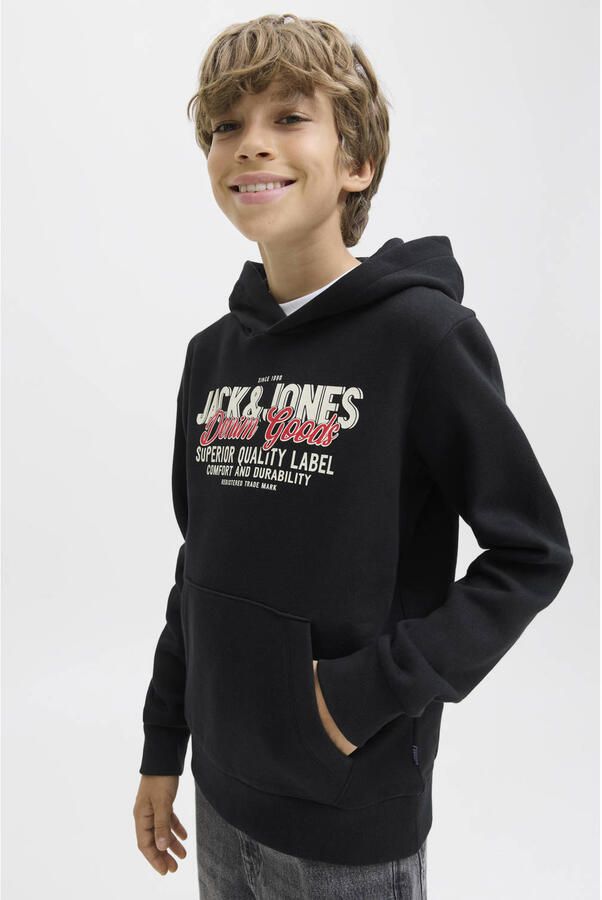 JACK & JONES JUNIOR hoodie zwart - Foto 3