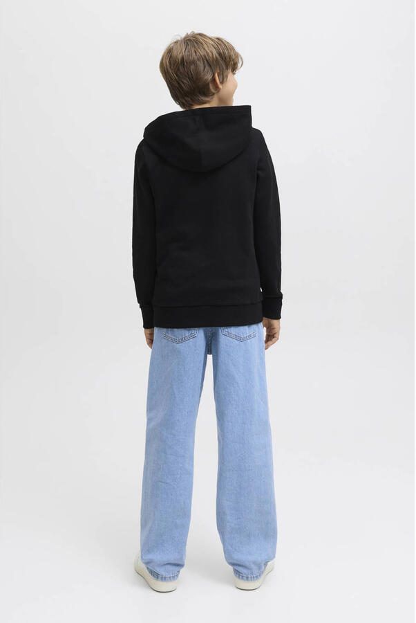 JACK & JONES JUNIOR hoodie zwart - Foto 3