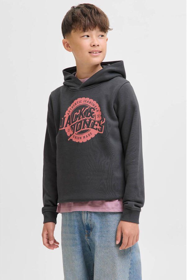 JACK & JONES JUNIOR hoodie zwart - Foto 3