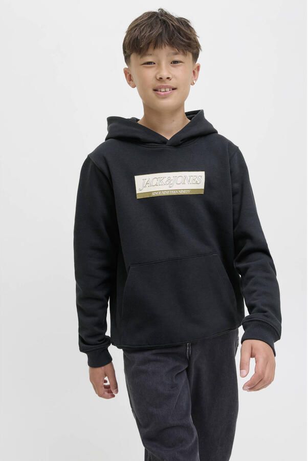Jack & Jones Junior Hoodie JORINWOOD BLOCK BRANDING SWEAT NOOS JNR