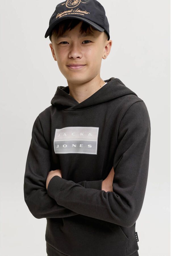 JACK & JONES JUNIOR hoodie zwart