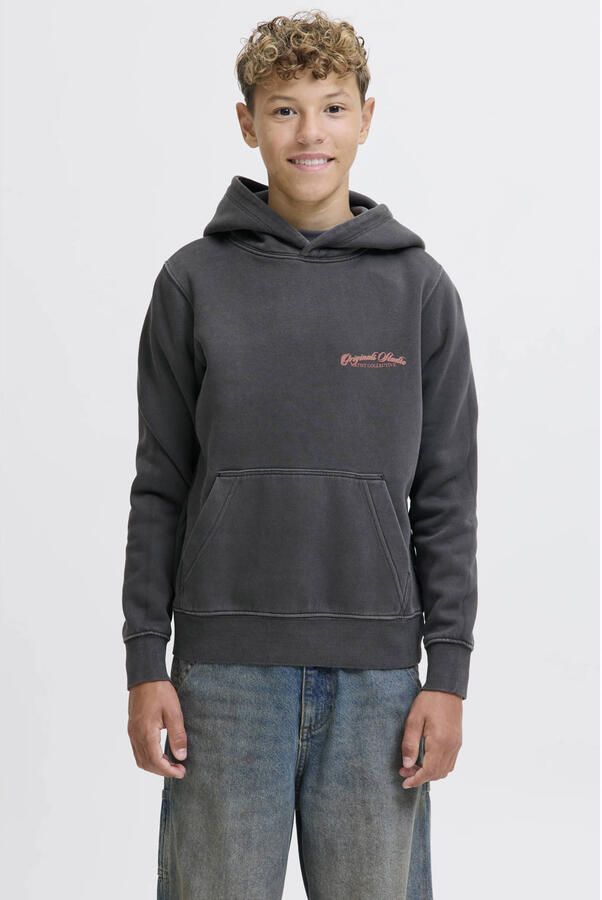 JACK & JONES JUNIOR hoodie zwart - Foto 3