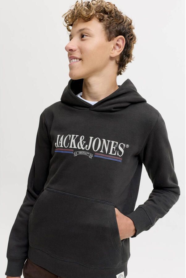 JACK & JONES JUNIOR hoodie zwart - Foto 2