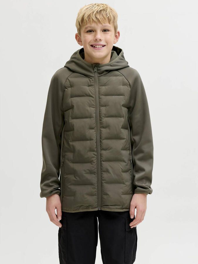 JACK & JONES JUNIOR jack lente gebreid olijfgroen