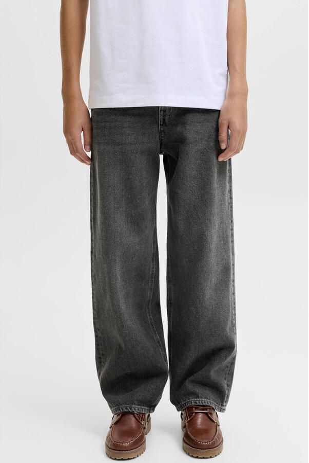 JACK & JONES JUNIOR JJIALEX JJORIGINAL baggy jeans zwart
